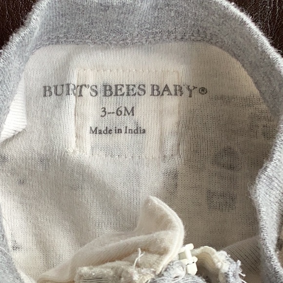 Burt's Bees Baby One Piece Footie Pajamas size 3 to 6 months - Picture 5 of 6